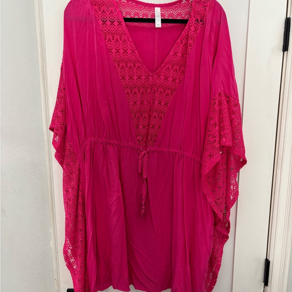 Cacique Fuchsia Swim Cover-Up